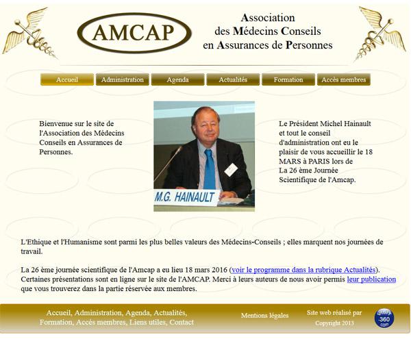 Site internet de l'AMCAP